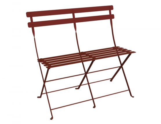 Fermob Bistro 2bench_OCRE_ROUGE