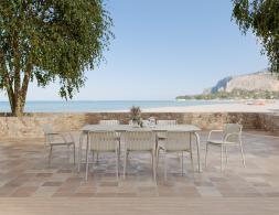 L 1 Roku Diningtable Dune 220 Chairs Pad Latte Husk Residential