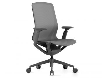 Gravity Ergonomic Office Chair in Charcoal Frame with Charcoal Mesh image