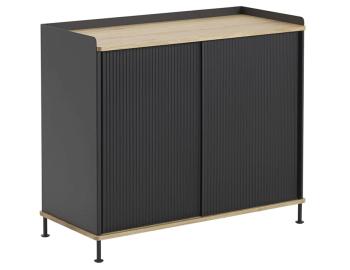 Enfold Sideboard Standard 100cm Anthracite Black by Thomas Bentzen for Muuto image