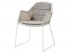 With Taupe Seat and Back Cushion