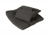 Lounge Chair Cushion - 2 Piece Set Cushion Set - Cushions Only /Grey