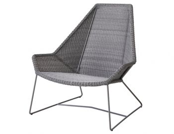 Breeze Highback Chair Light Grey by Strand & hvass For Cane-line image