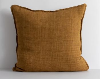 Cassia Feather Cushion Tobacco by Baya image