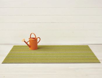 Shag Citron Skinny Stripe In/Outdoor Floor Mat by Chilewich image