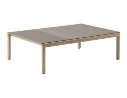 Couple Coffee Table 120 Taupe Oak 1