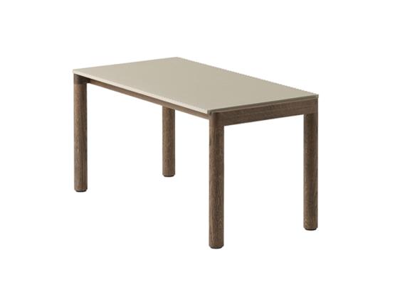 Couple Coffee Table 40 X 84 X 40 Dk Stain Sand Wavy 1