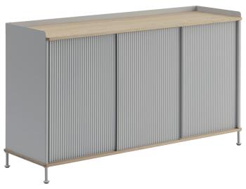 Enfold Sideboard Standard 148cm Grey & Natural Oak by Thomas Bentzen for Muuto image