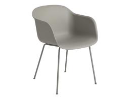 Fiber Armchair Tube Grey