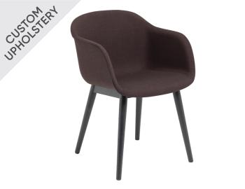 Fiber Armchair Upholstered with Wood Base by Iskos Berlin for Muuto image