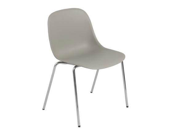 Fiber Chair Grey Tube Chrome