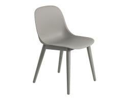 Fiber Chair Grey Wood