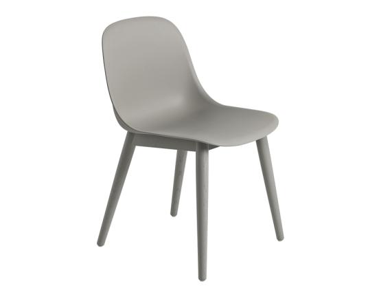 Fiber Chair Grey Wood