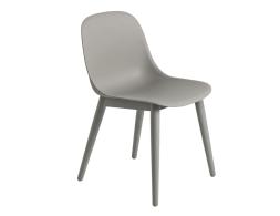 Fiber Chair Shell Wood Base 1