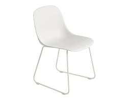 Fiber Chair White Sled
