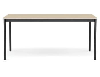 Base Table in Lacquered Oak with Black Plywood Edge and Black Legs by Muuto  image