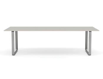 70/70 Table in Grey Linoleum with Plywood Edge and Grey Legs by Muuto image