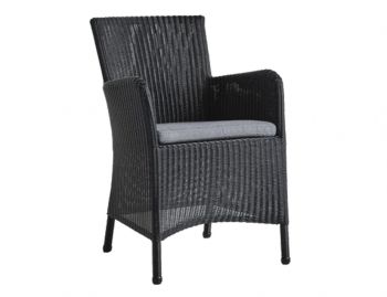 Hampsted Armchair Black Weave with Seat Cushion by Cane-Line image