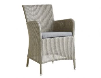 Hampsted Armchair Taupe Weave with Seat Cushion by Cane-Line image