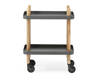 Dark Grey Block Mobile Side Table by Simon Legald for Normann Copenhagen  image