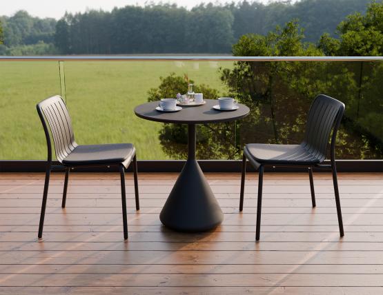 L 2 Kora Cafetable Charcoal Basalt