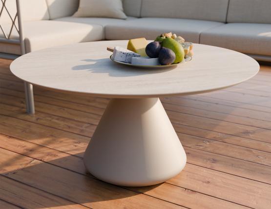 L 2 Kora Coffeetable 90cm Latte Dune