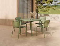 L 3 Roku Diningtable 120d Chair Pad Green Green Residential