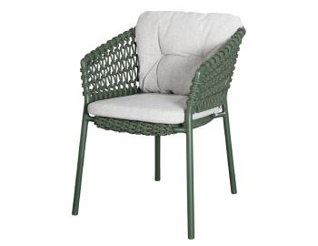 Ocean Chair Dark Green Soft Rope Weave with Seat Cushion image