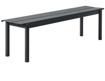 Linear Steel Bench in Anthracite Black by Thomas Bentzen for Muuto image