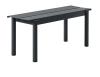 Linear Steel Bench / 110 X 34 CM / Anthracite Black