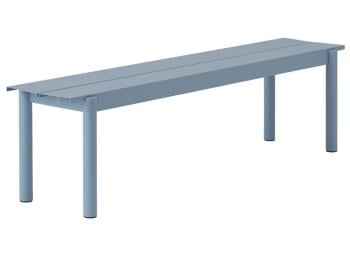 Linear Steel Bench in Pale Blue by Thomas Bentzen for Muuto image