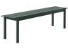  Linear Steel Bench / 170 X 34 CM / Dark Green