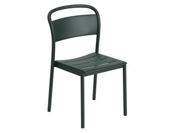 Linear Steel Side Chair in Dark Green by Thomas Bentzen for Muuto image