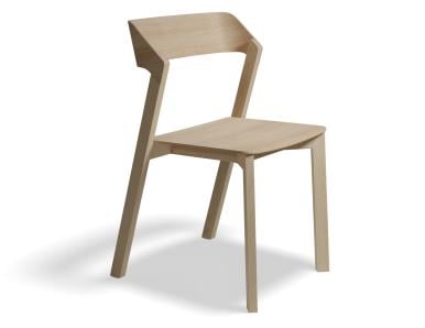 Merano Natural Oak Stackable Dining Chair by Alex Gufler for TON