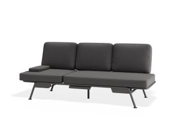 Arla Outdoor Charcoal Sofa Granite Grey Fabric by Bent Design image