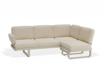 Delmar Config C - Outdoor Modular Sofa in Latte - Husk Cushions by Bent Design image