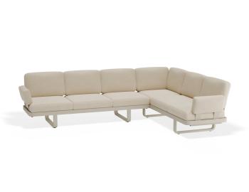 Delmar Config E - Outdoor Modular Sofa in Latte - Husk Cushions by Bent Design image