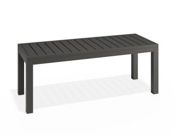 Halki Outdoor Bench Seat 120cm Matt Charcoal by Bent Design image