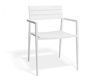 Halki Outdoor Armchair Matt White Aluminium by Bent Design image