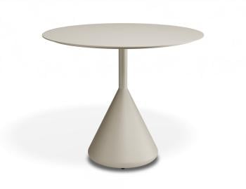 Kora Outdoor Cafe Table 90cm Dia Matt Latte by Bent Design image