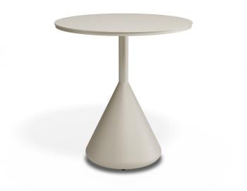 Kora Outdoor Cafe Table 71cm Dia Matt Latte by Bent Design image