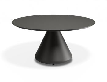 Kora Outdoor Coffee Table 90cm Dia Matt Charcoal by Bent Design image