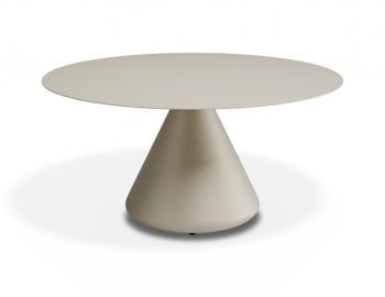 Kora Outdoor Coffee Table 90cm Dia Matt Latte by Bent Design image