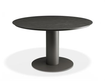 Loma Outdoor LOW Dining Table 120cm Charcoal with Basalt Ceramic Top by Bent Design image