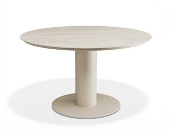 Loma Outdoor LOW Dining Table 120cm Latte with Dune Ceramic Top by Bent Design image