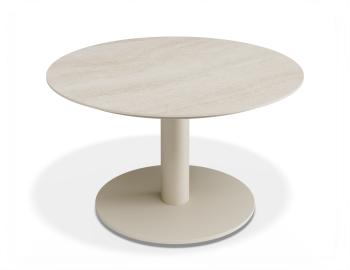 Loma Outdoor Coffee Table Latte 70cm with Dune Ceramic Top by Bent Design image