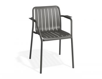 Roku Outdoor Armchair Matt Charcoal By Bent Design image
