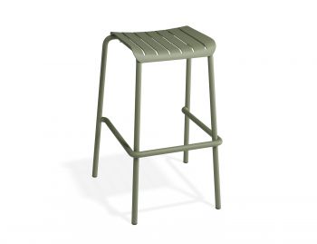 Roku Outdoor Backless Bar Stool Matt Eucalyptus Green By Bent Design image