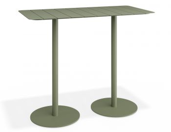 Roku Rectangle High Bar Table Matte Green by Bent Design image