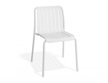 Roku Outdoor Dining Chair Matt White by Bent Design image